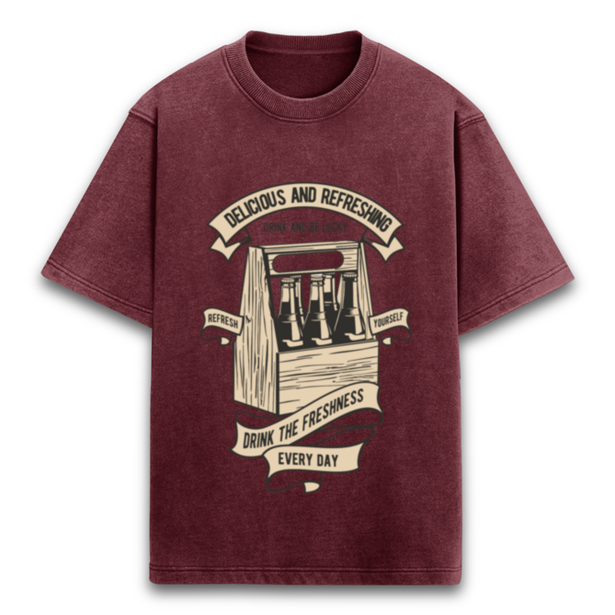 Refresh Yourself Acid Wash Oversized T-Shirt