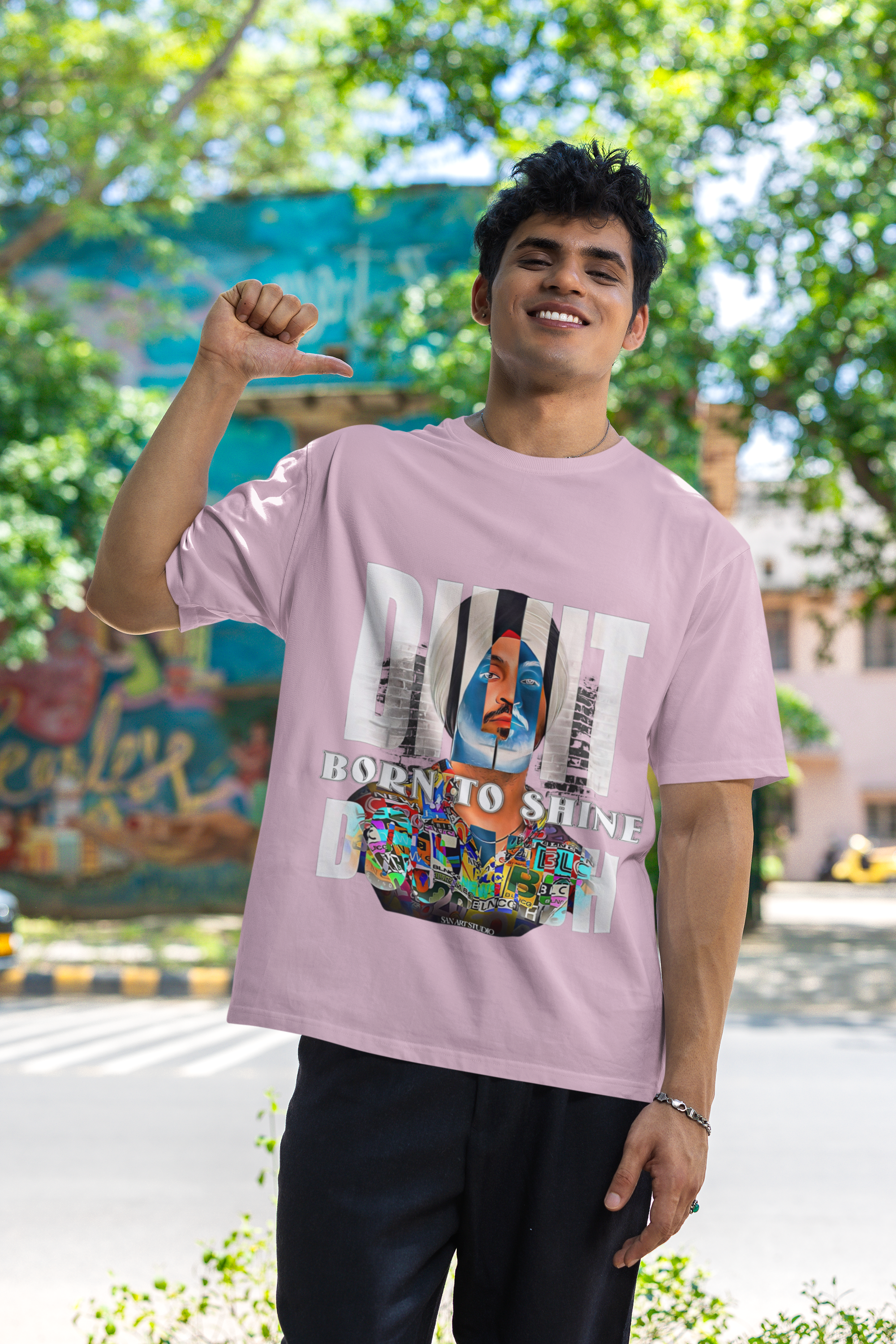 Diljit Dosanjh Born To Shine Oversized T-Shirt