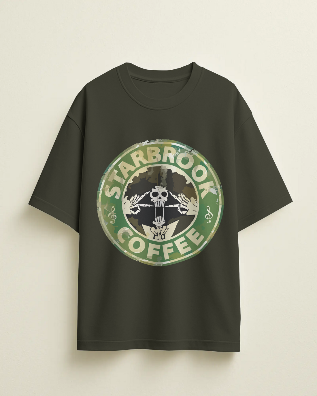 Starbrook Coffee Graphic Printed Oversized Tee