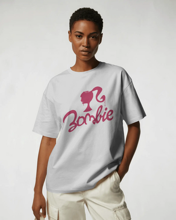 Zombie Graphic Printed Oversized Tee