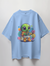 Crypto Alien Graphic Print Oversized T-Shirt