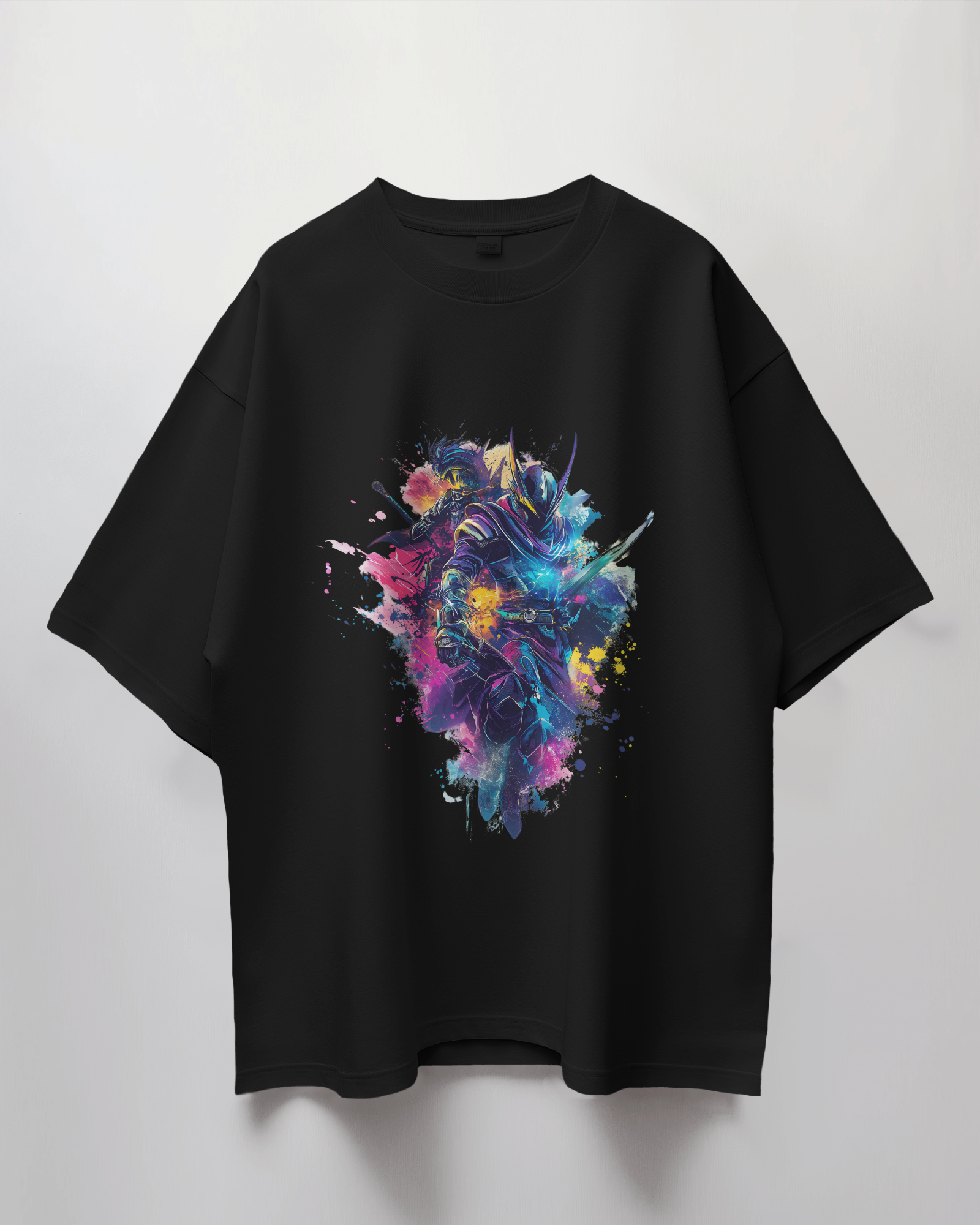 Anime Graphic Print Oversized T-Shirt