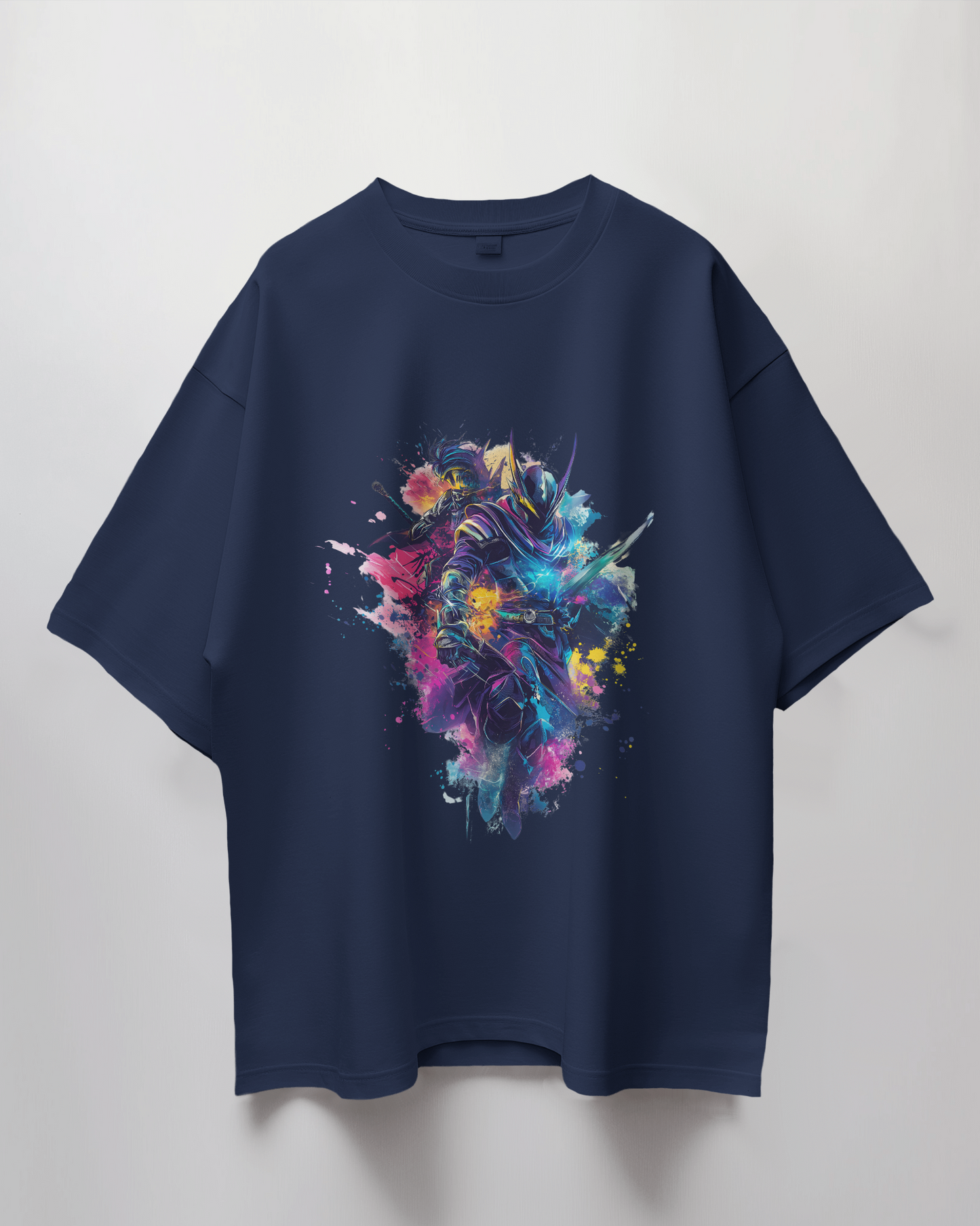 Anime Graphic Print Oversized T-Shirt