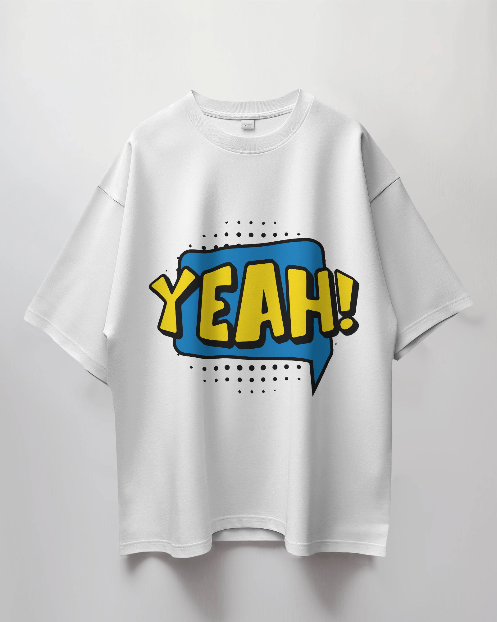 Yeah Comic Bubble Terry Oversized T-Shirt