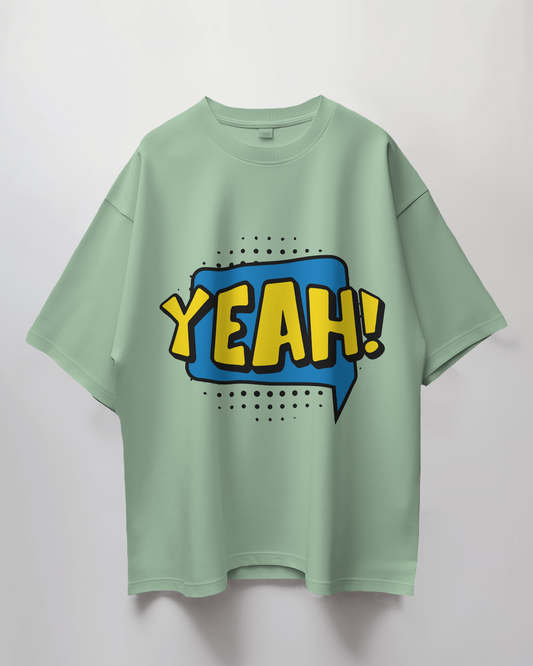 Yeah Comic Bubble Terry Oversized T-Shirt