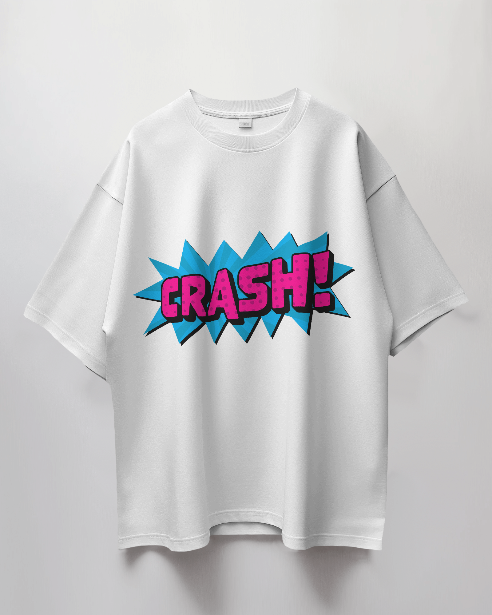 Crash Comic Bubble Terry Oversized T-Shirt