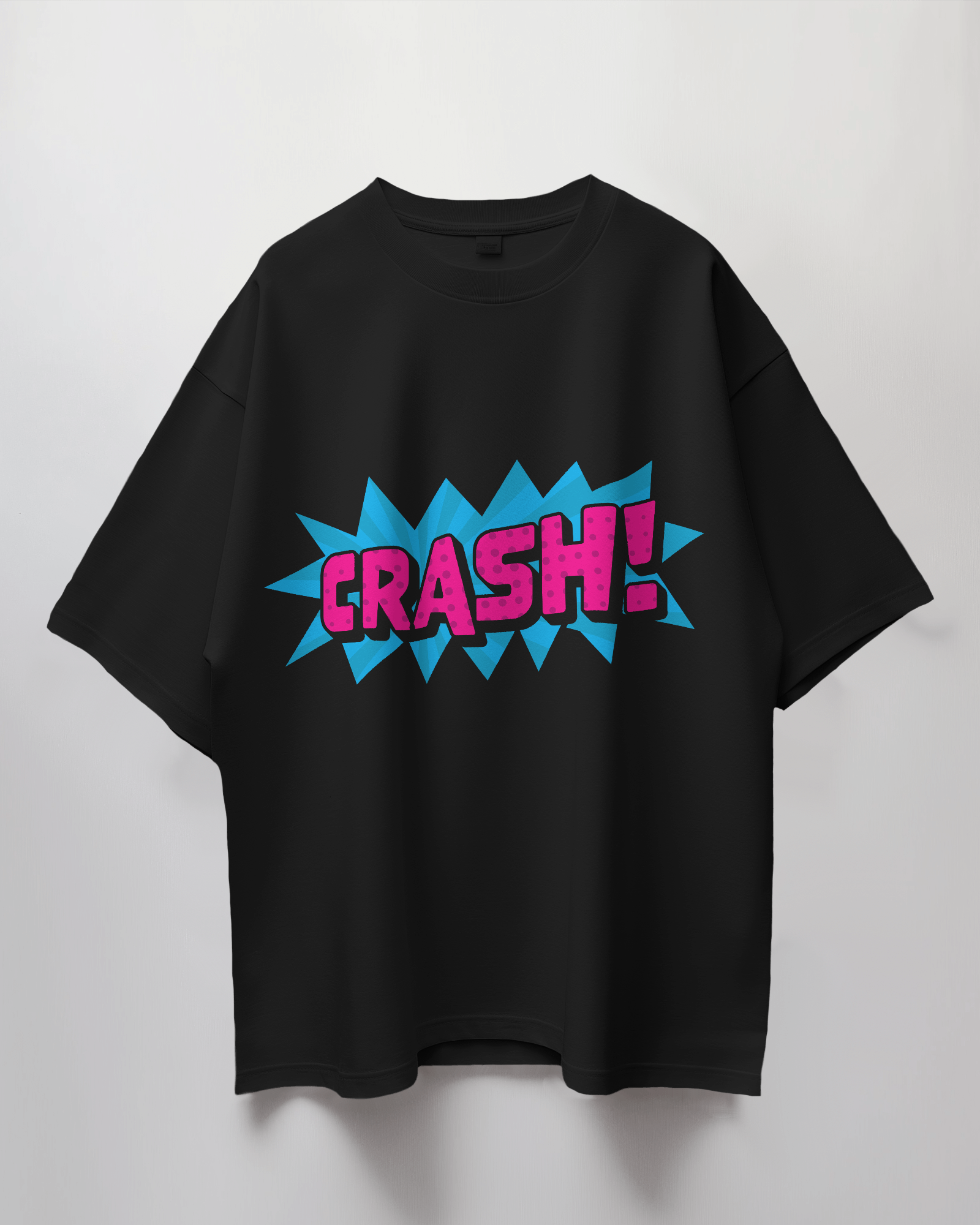 Crash Comic Bubble Terry Oversized T-Shirt