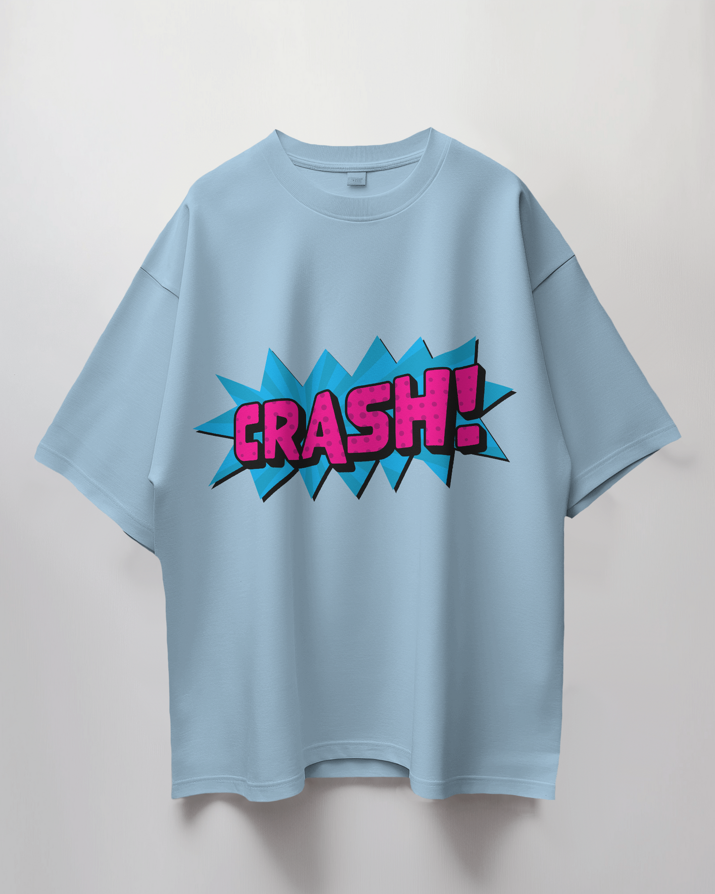 Crash Comic Bubble Terry Oversized T-Shirt