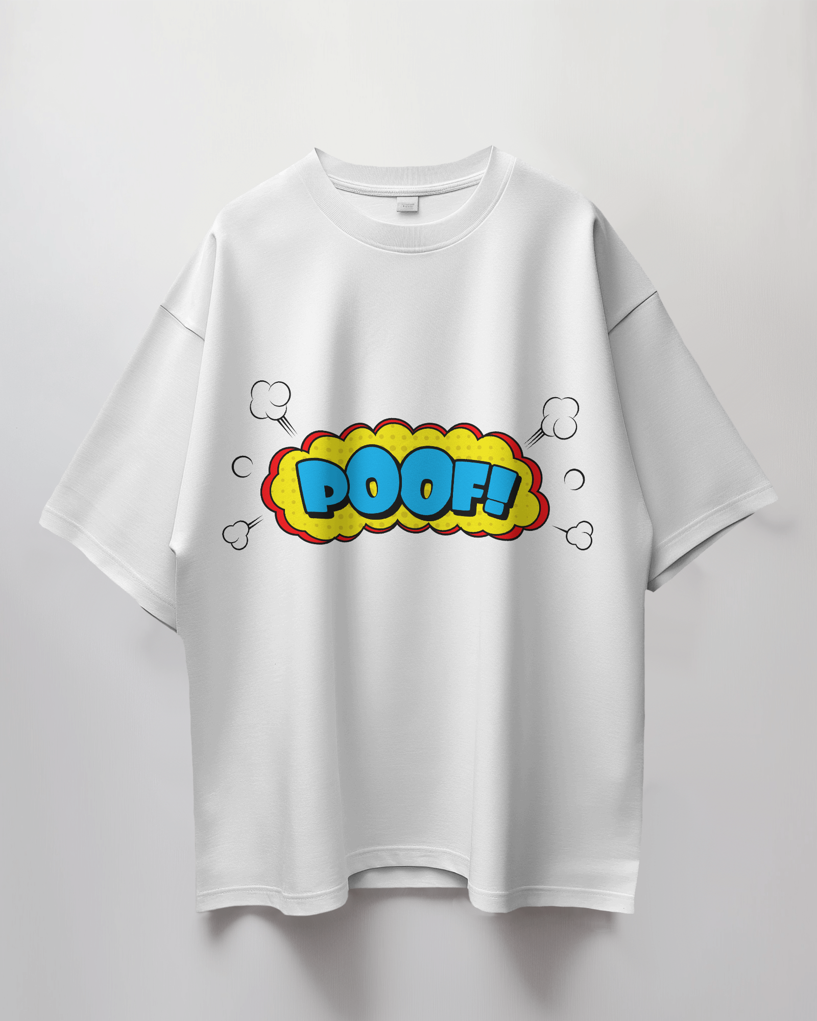 Poof Comic Bubble Terry Oversized T-Shirt