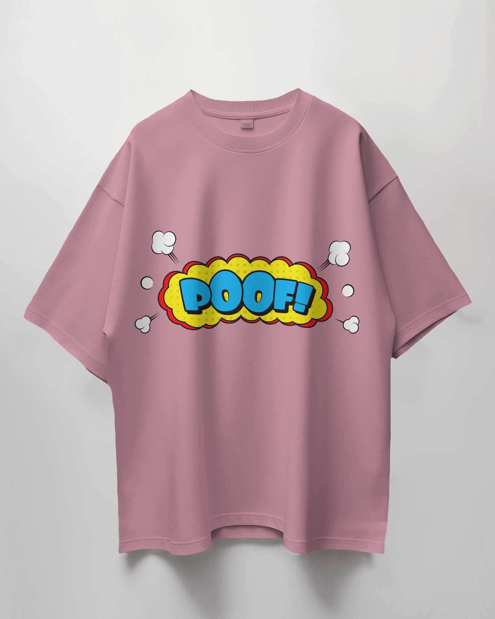 Poof Comic Bubble Terry Oversized T-Shirt