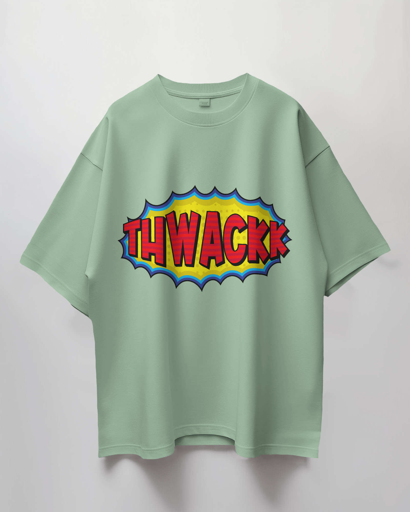 Thwack Comic Bubble Terry Oversized T-Shirt