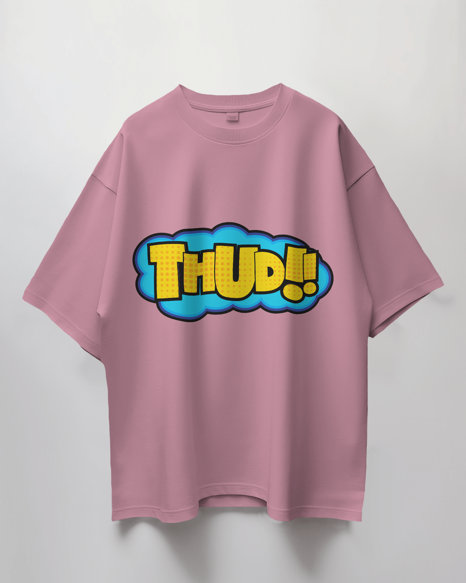 Thud Comic Bubble Terry Oversized T-Shirt