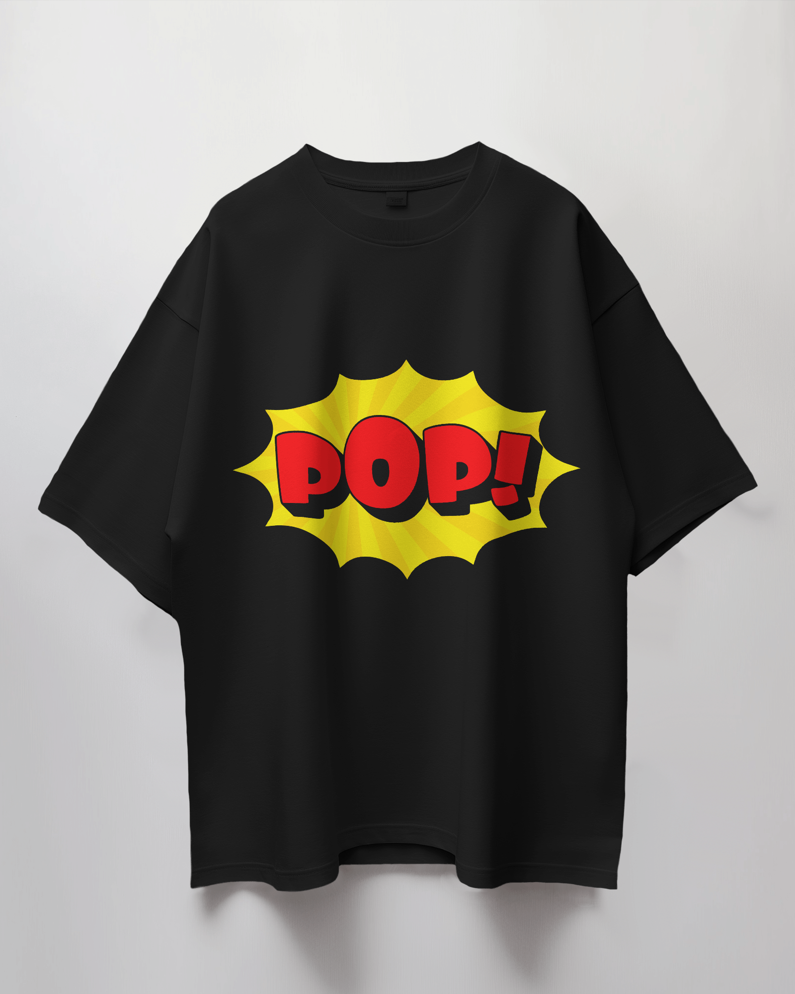 Pop Comic Bubble Terry Oversized T-Shirt