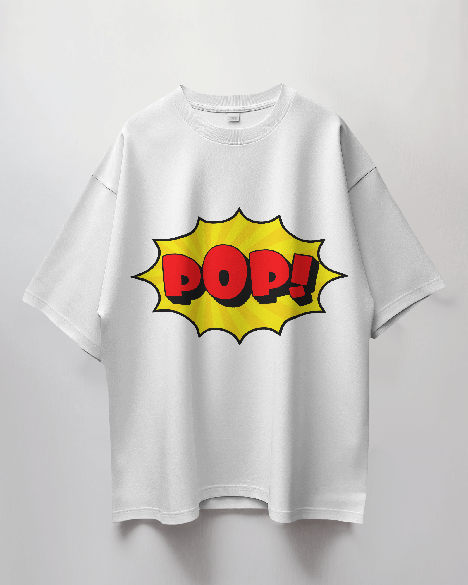 Pop Comic Bubble Terry Oversized T-Shirt