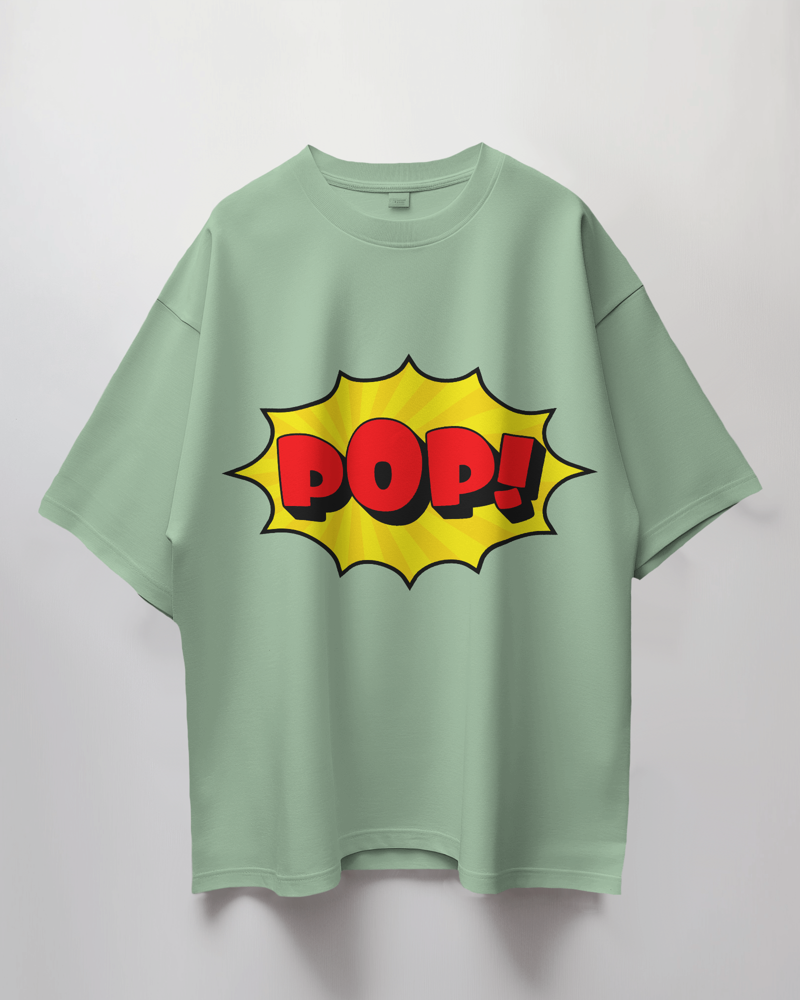 Pop Comic Bubble Terry Oversized T-Shirt