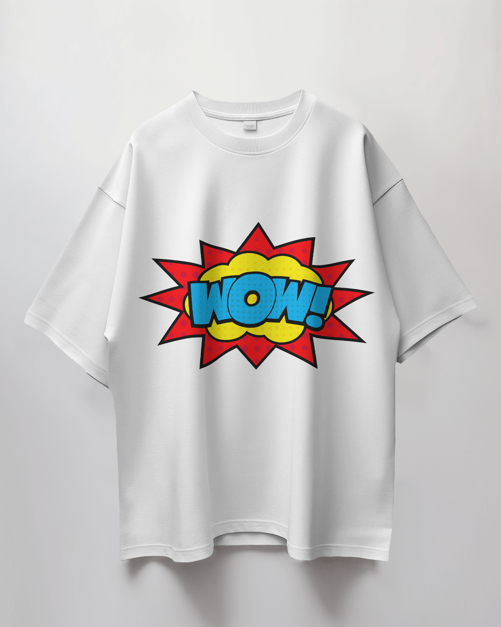 Wow Comic Bubble Terry Oversized T-Shirt