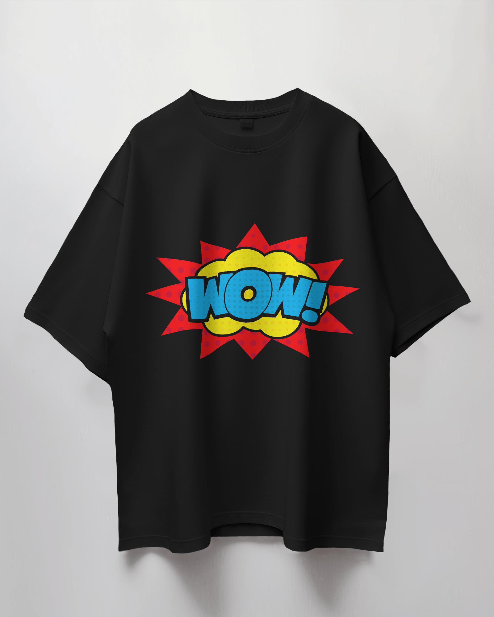 Wow Comic Bubble Terry Oversized T-Shirt