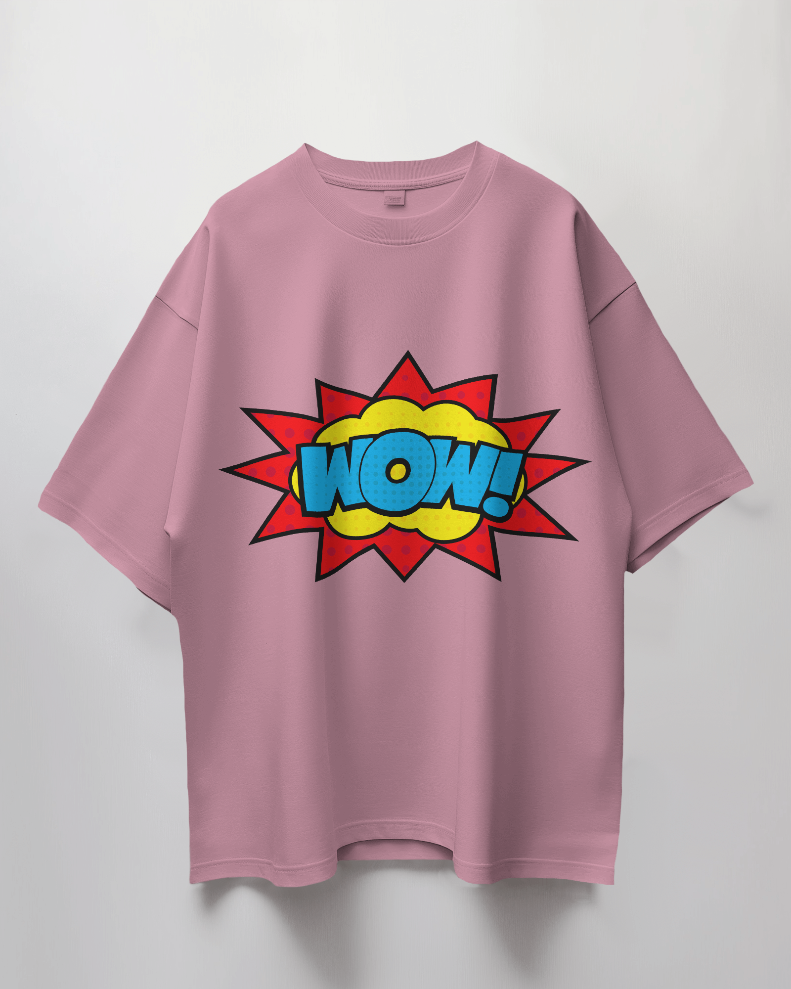 Wow Comic Bubble Terry Oversized T-Shirt