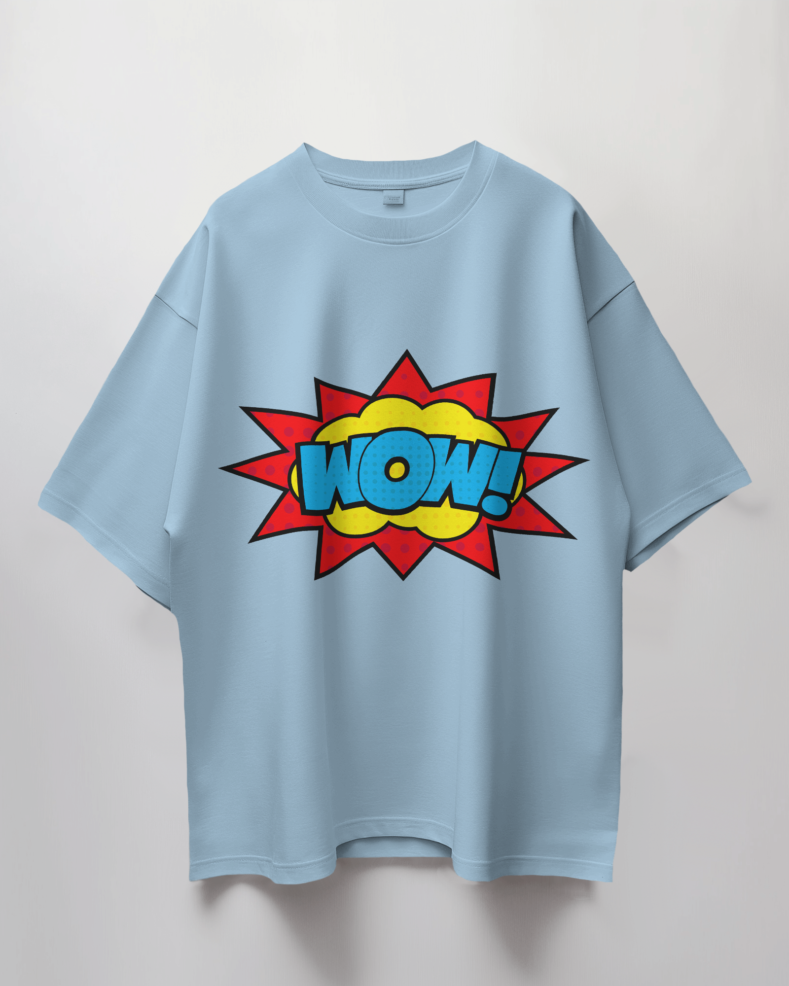 Wow Comic Bubble Terry Oversized T-Shirt