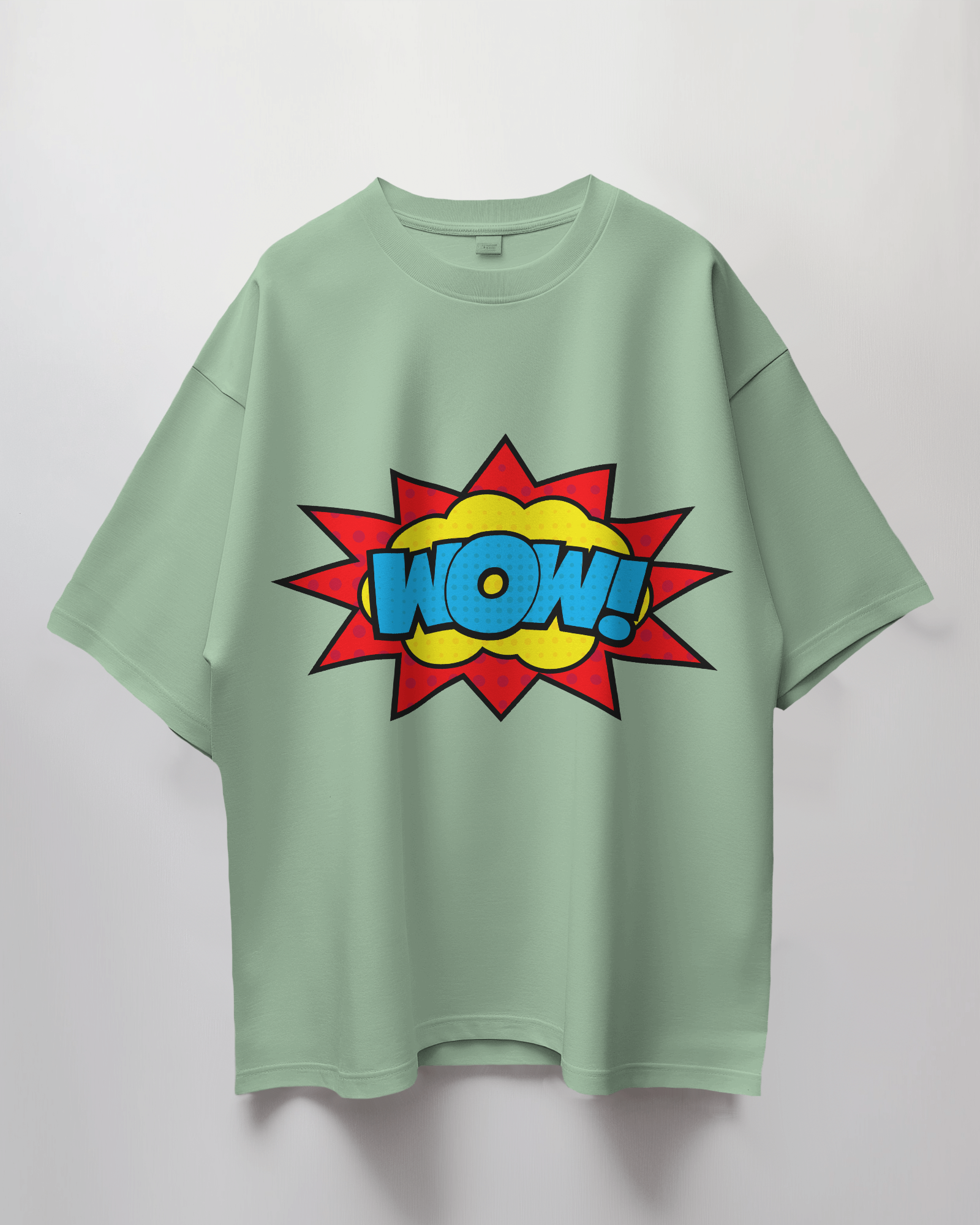 Wow Comic Bubble Terry Oversized T-Shirt