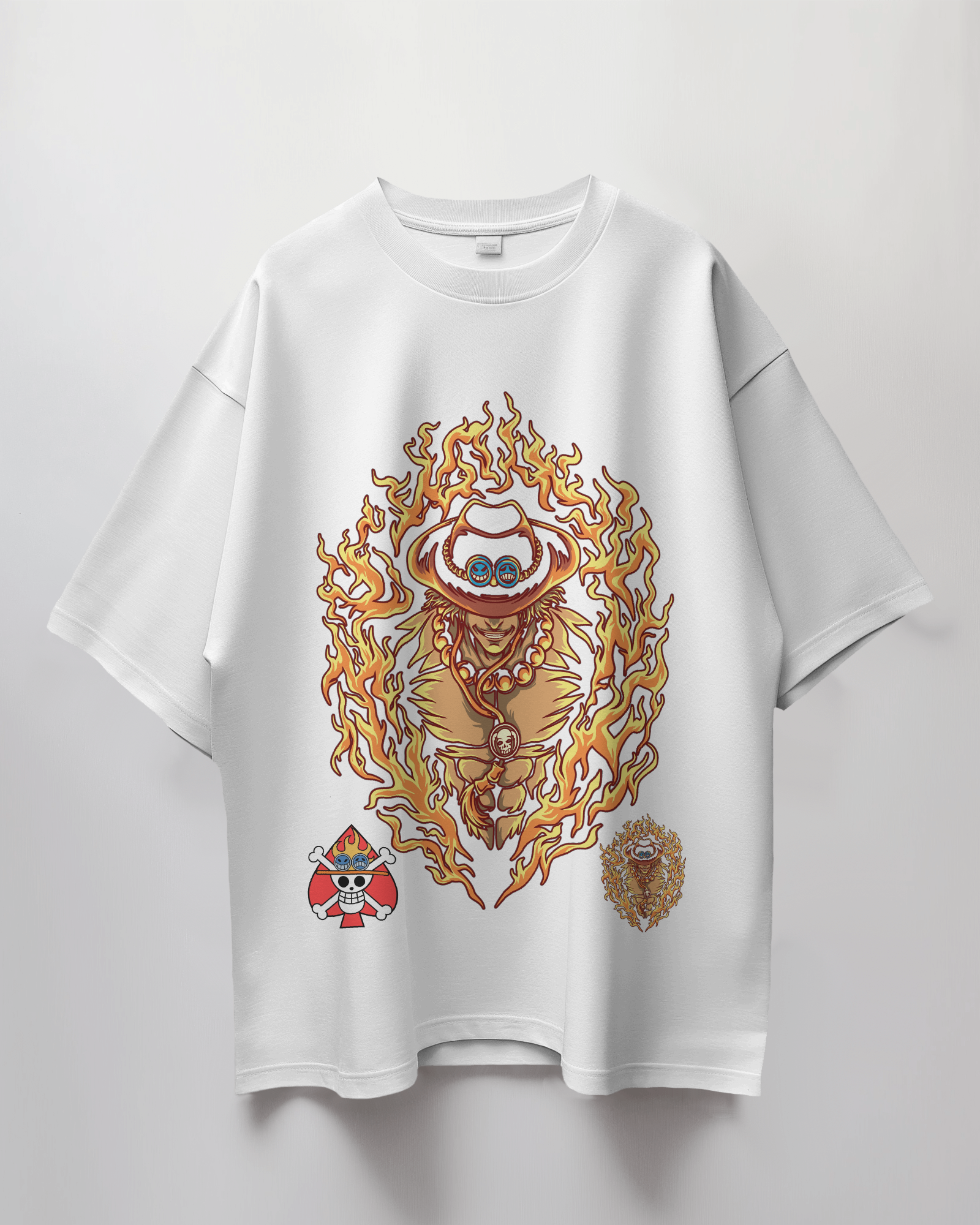 One Piece Fire Terry Oversized T-Shirt