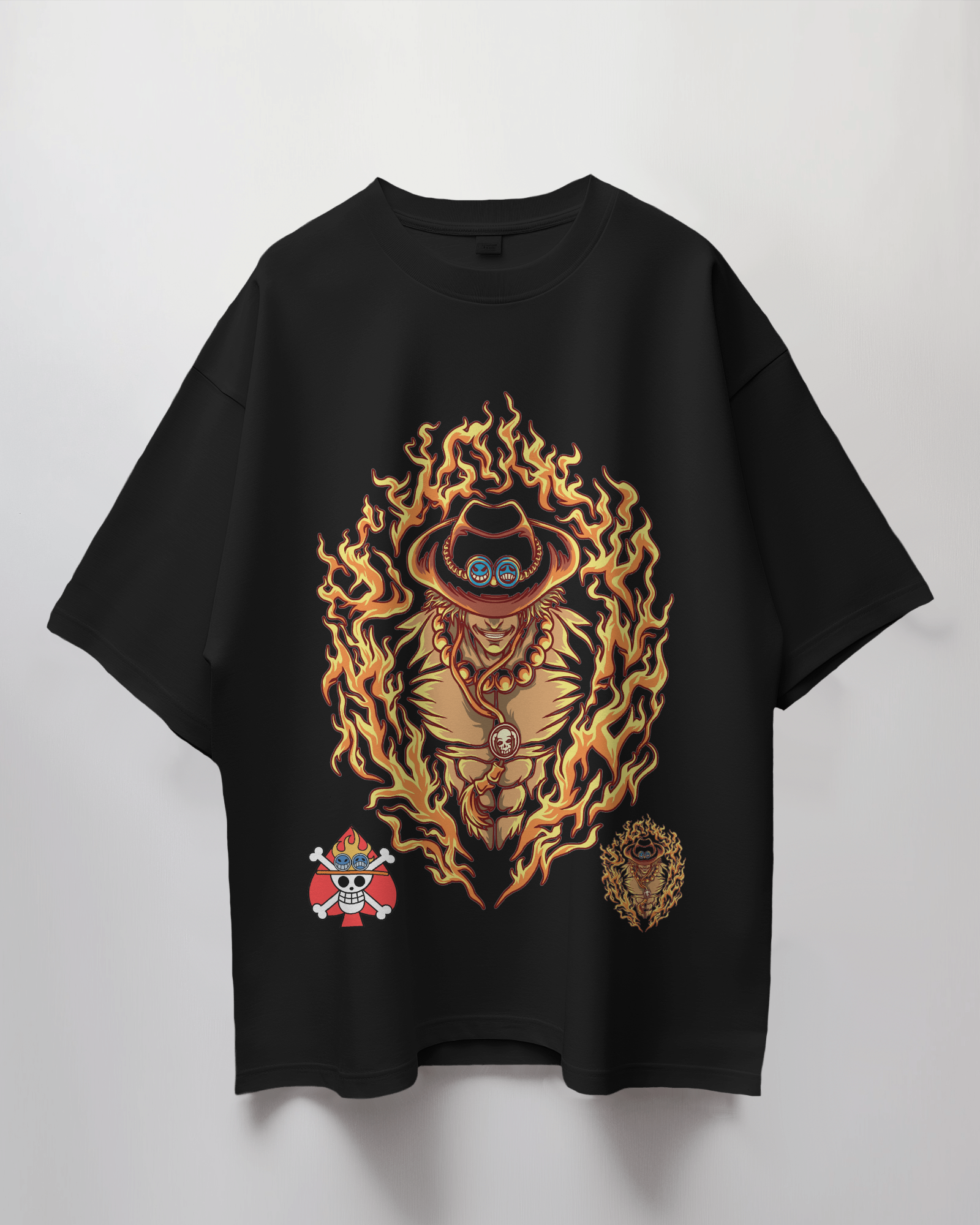 One Piece Fire Terry Oversized T-Shirt