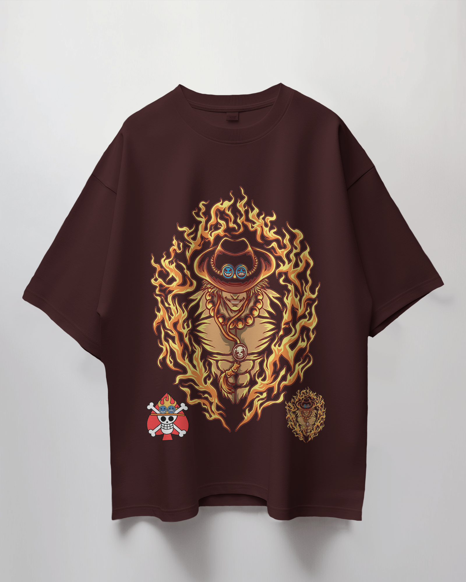 One Piece Fire Terry Oversized T-Shirt