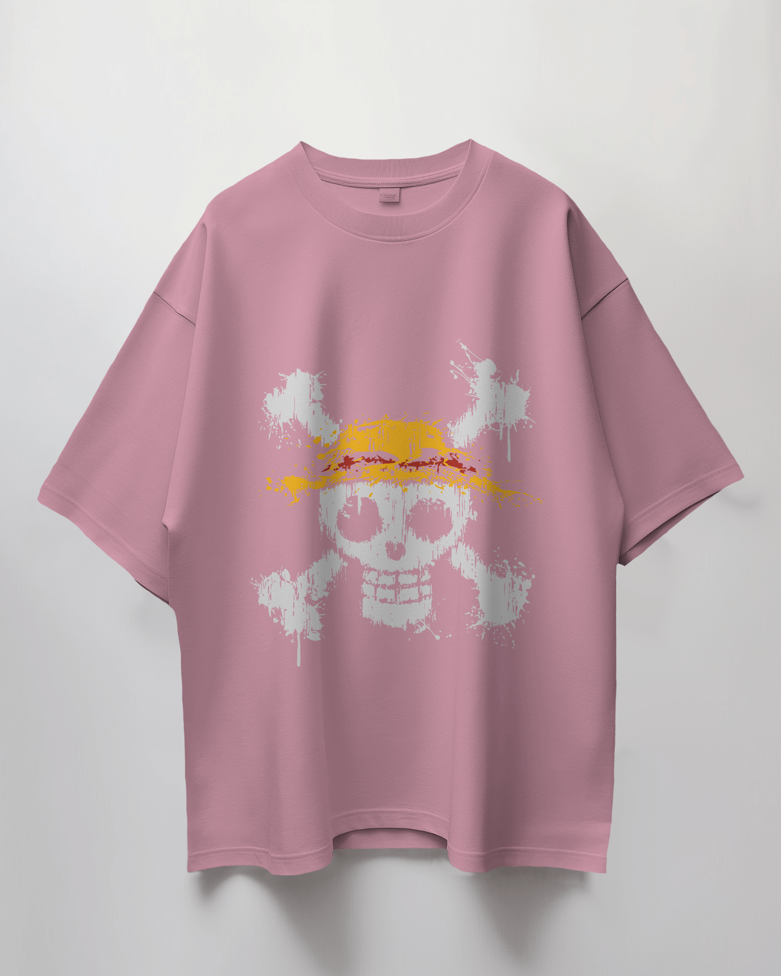 One Piece Skull Logo Terry Oversized T-Shirt