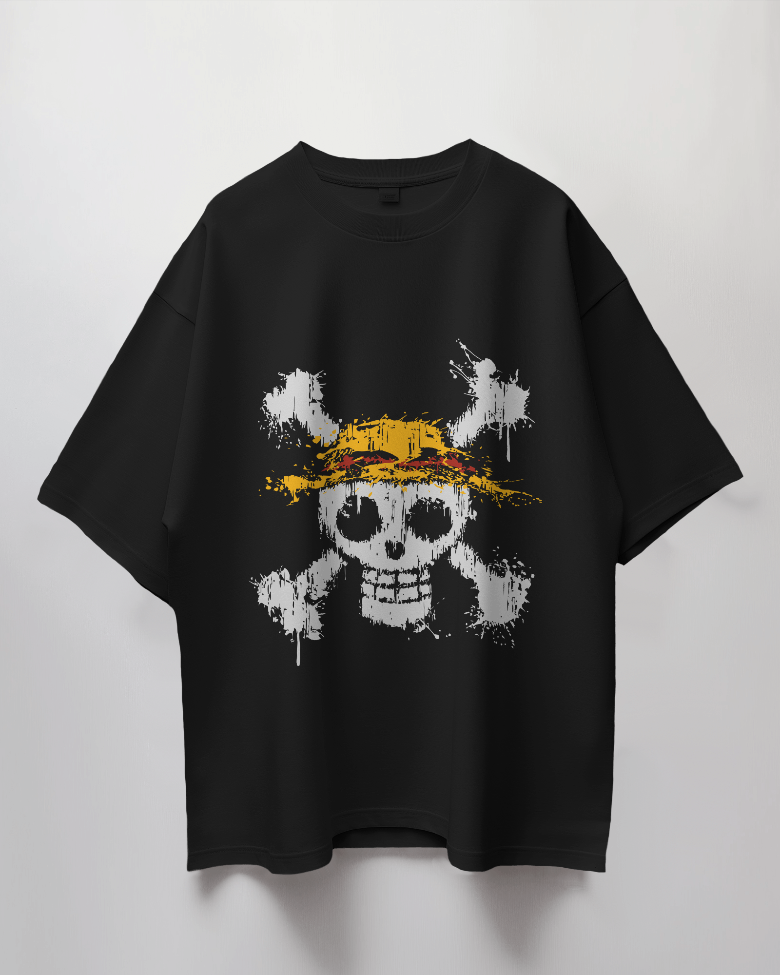 One Piece Skull Logo Terry Oversized T-Shirt