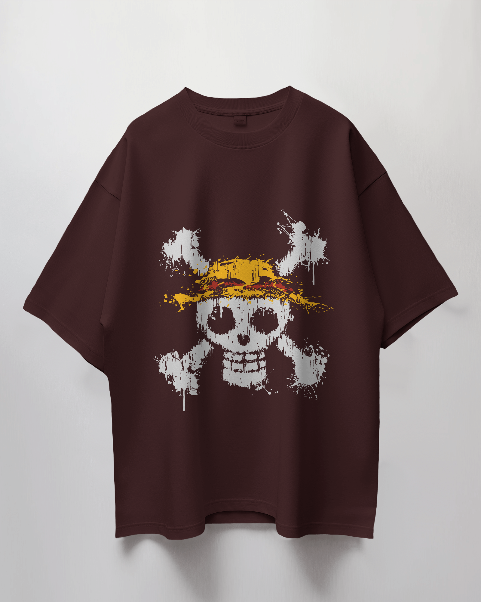 One Piece Skull Logo Terry Oversized T-Shirt