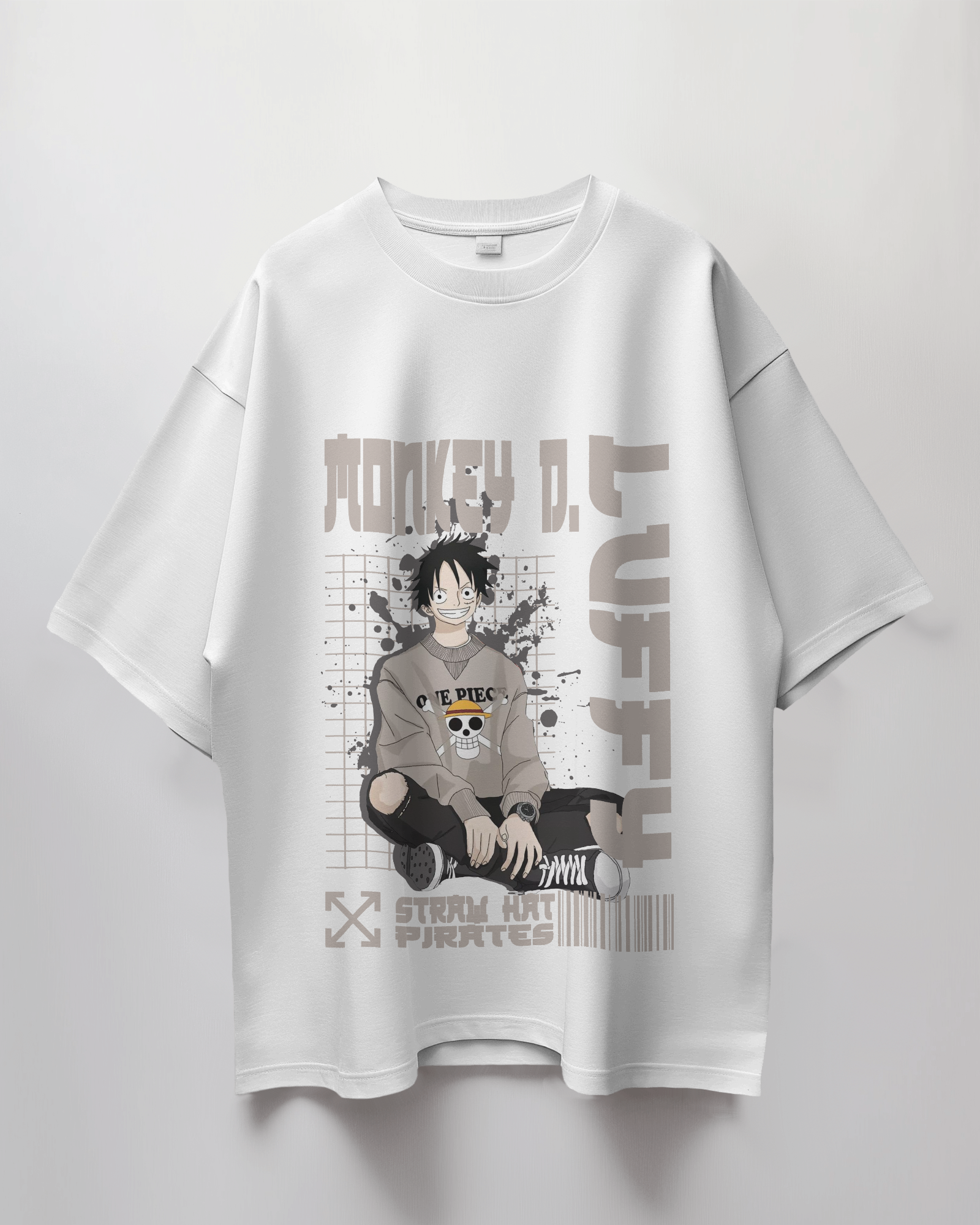 One Piece Monkey Terry Oversized T-Shirt