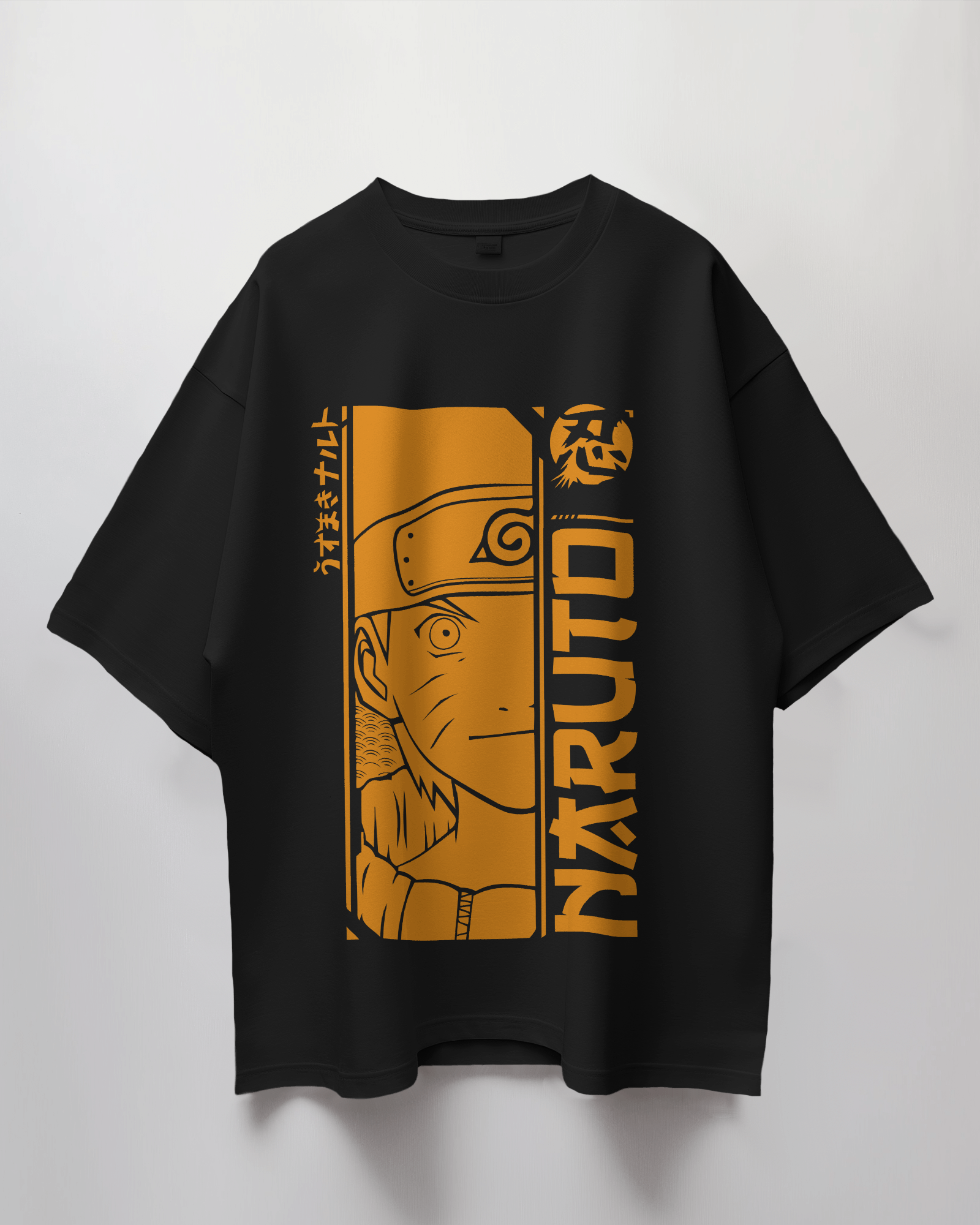 Naruto Orange Terry Oversized T-Shirt