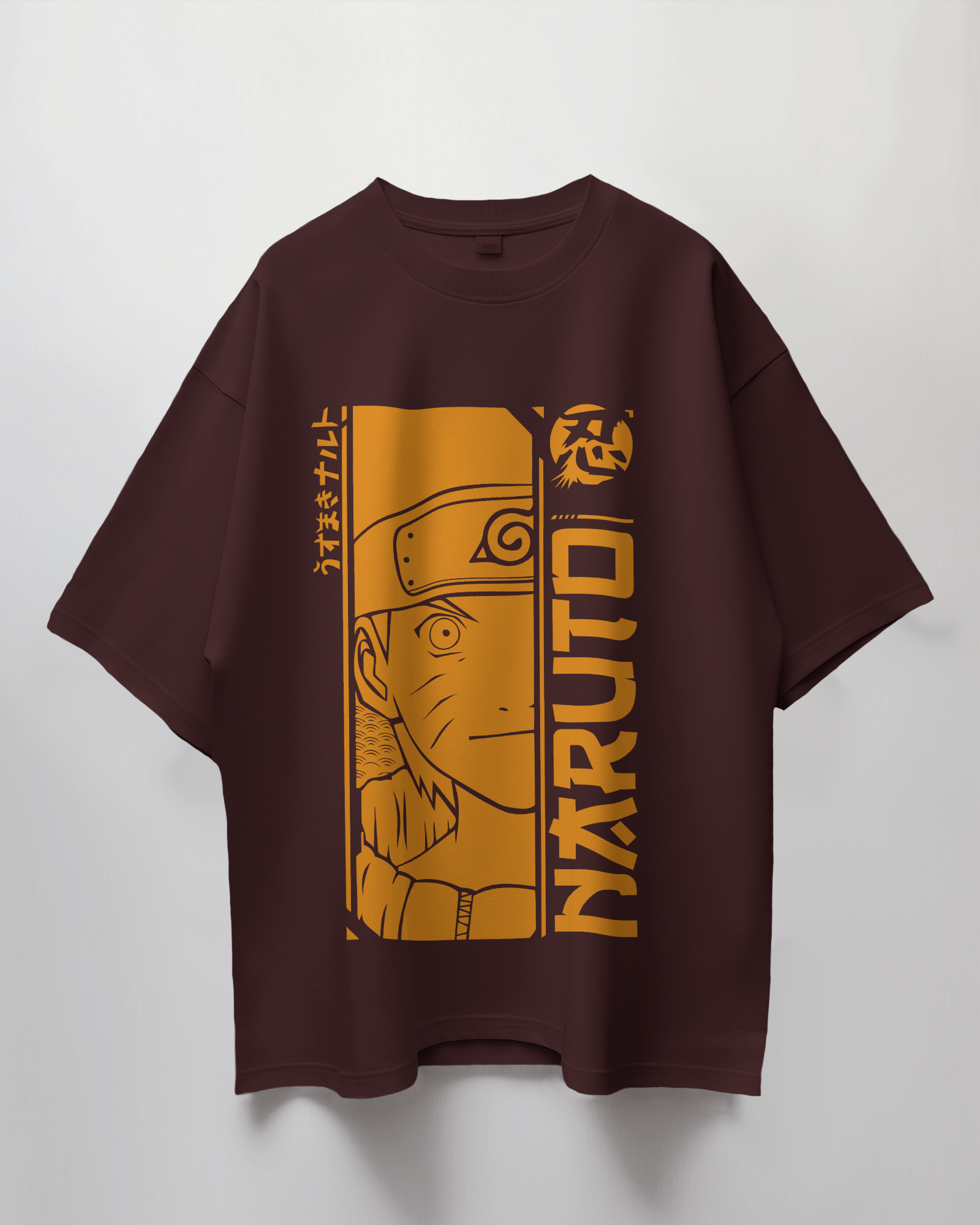 Naruto Orange Terry Oversized T-Shirt