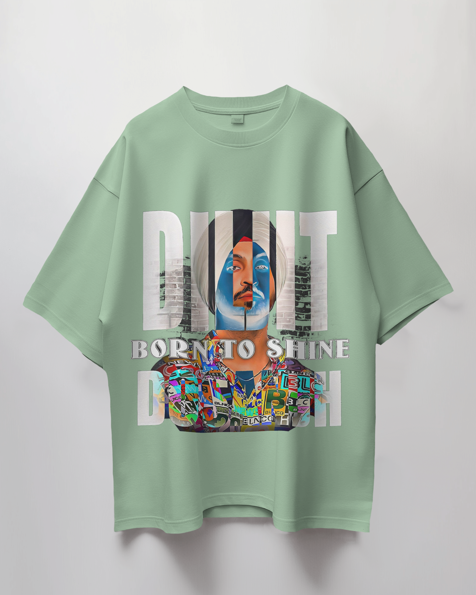 Diljit Dosanjh Born To Shine Terry Oversized T-Shirt