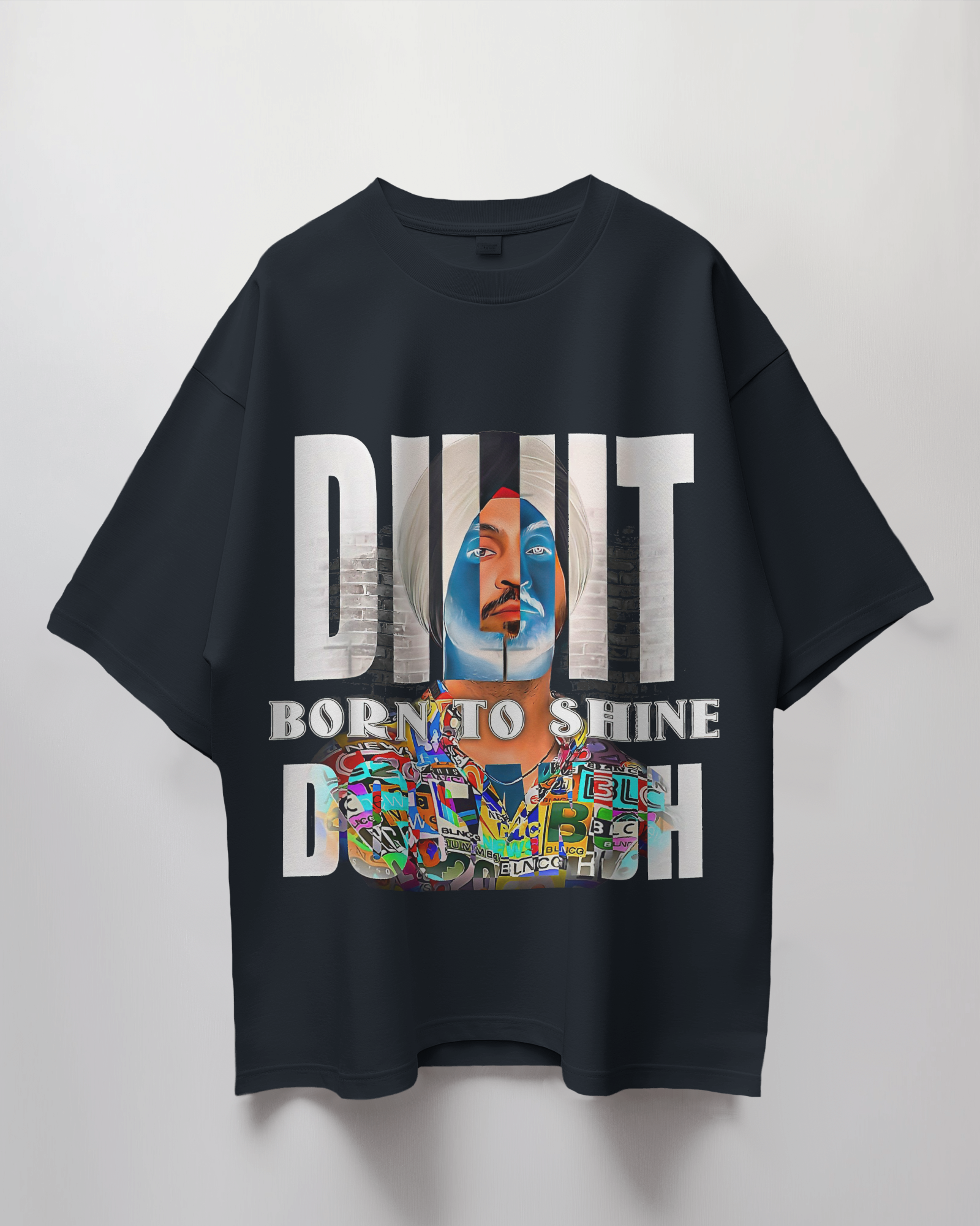 Diljit Dosanjh Born To Shine Terry Oversized T-Shirt