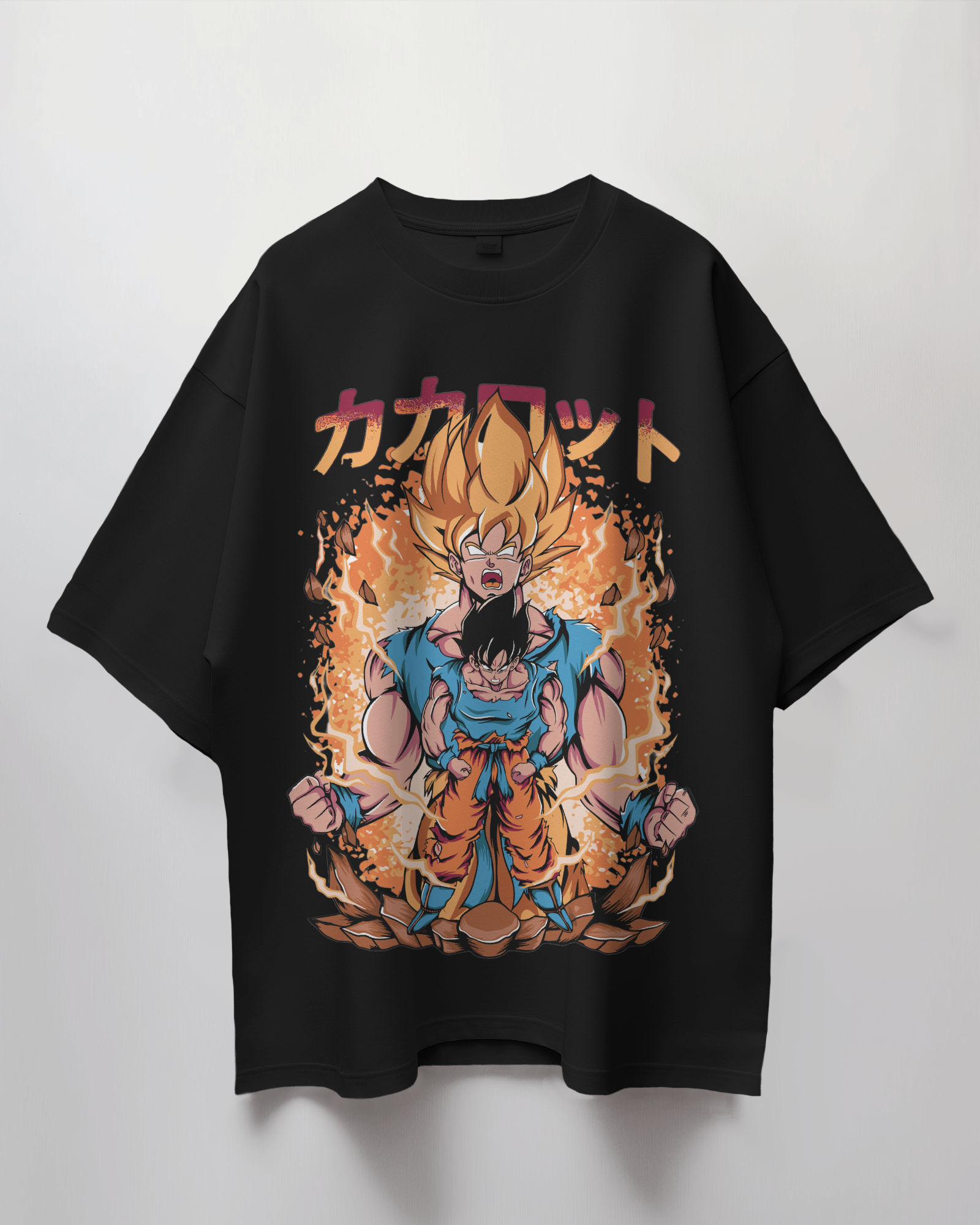 Goku Fire Oversized T-Shirt