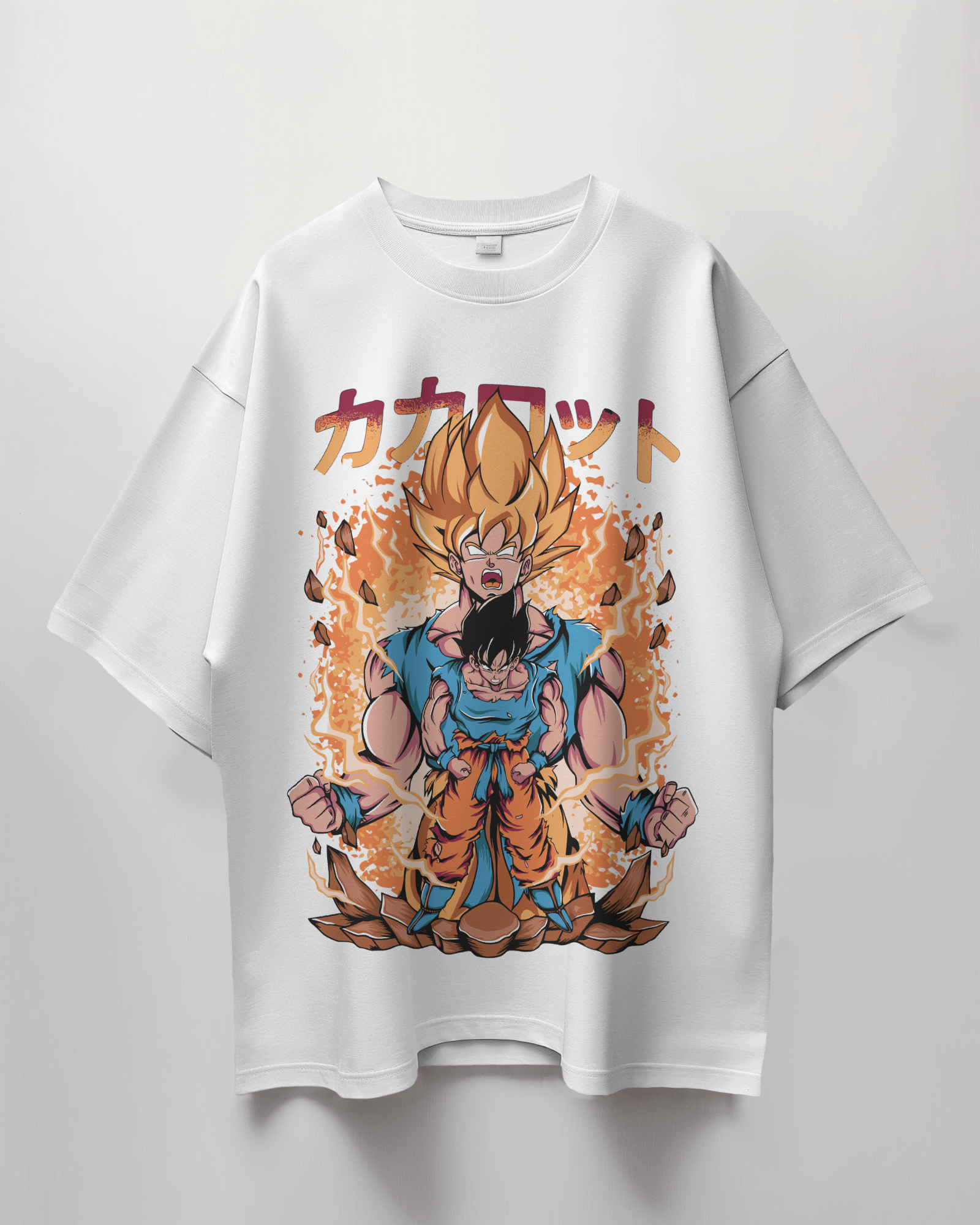 Goku Fire Oversized T-Shirt