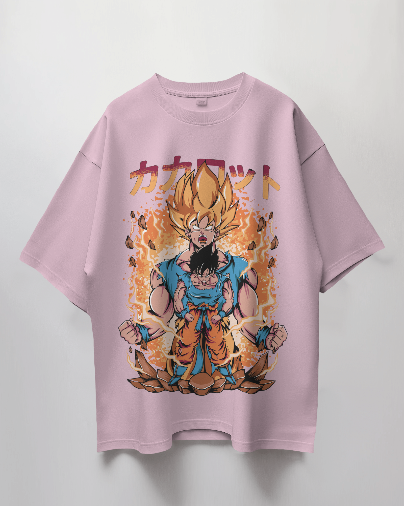 Goku Fire Oversized T-Shirt