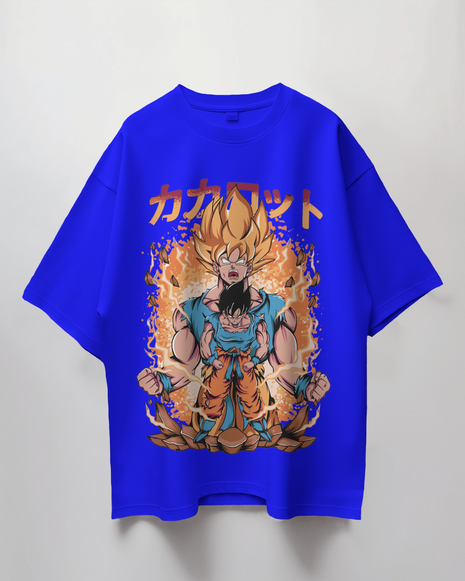 Goku Fire Oversized T-Shirt