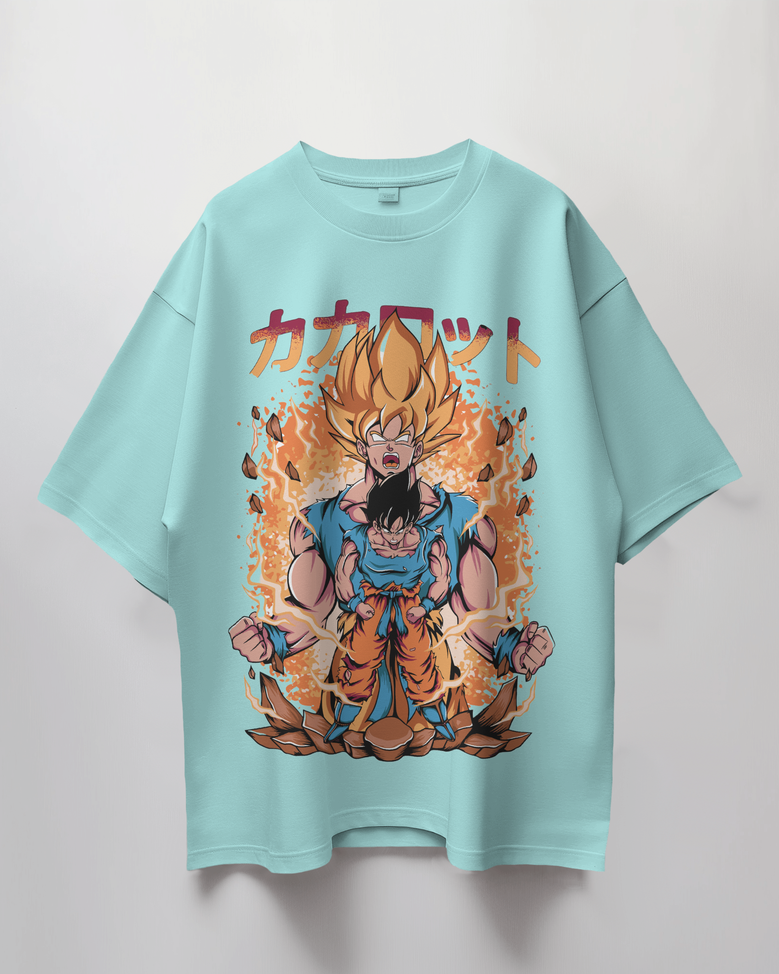 Goku Fire Oversized T-Shirt