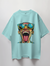 Laughing Man Graphic Print Oversized T-Shirt