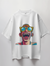 Laughing Man Graphic Print Oversized T-Shirt