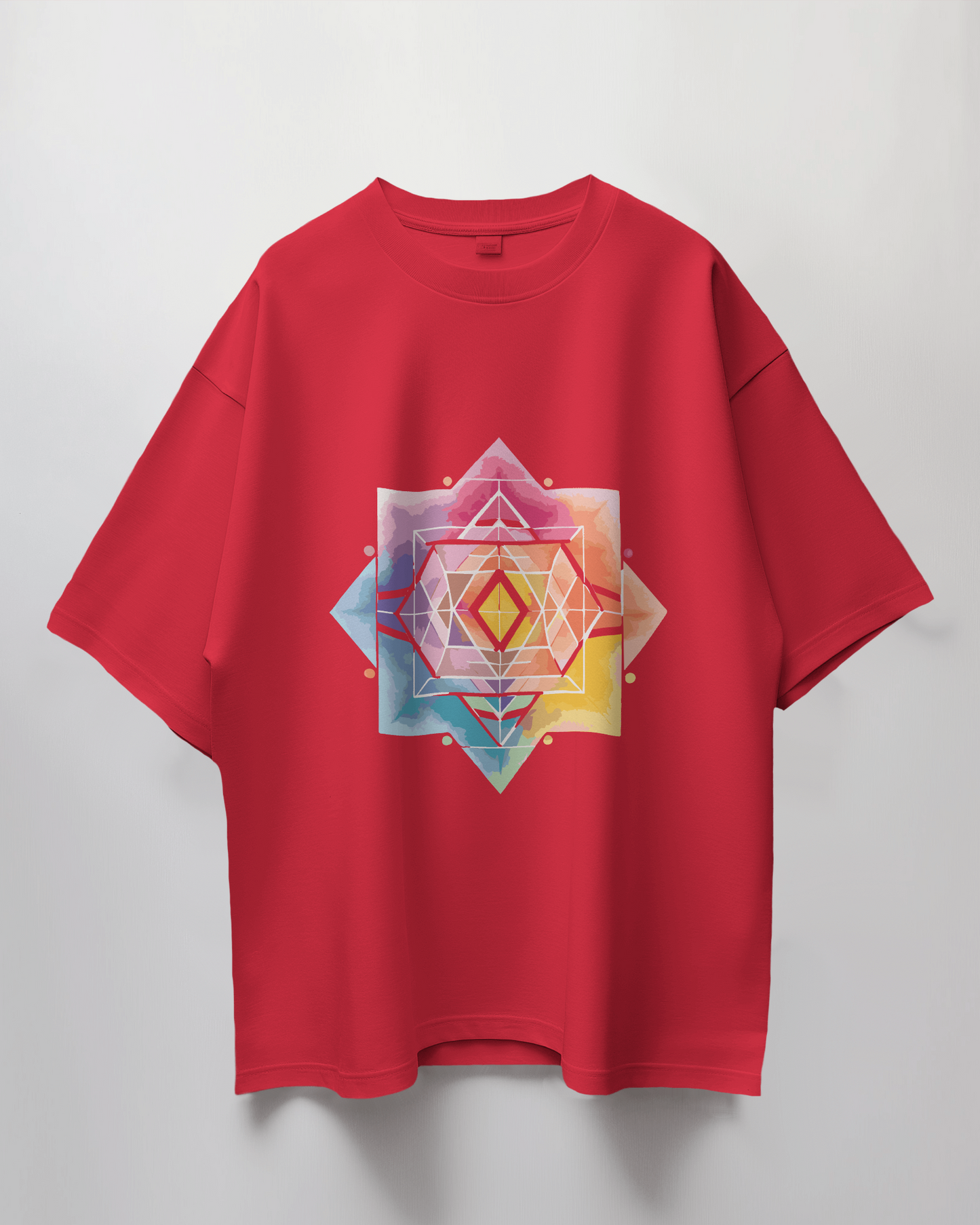 Yantra Graphic Print Oversized T-Shirt