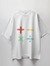 Math Symbols Graphic Print Oversized T-Shirt