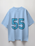 Number 55 Graphic Print Oversized T-Shirt