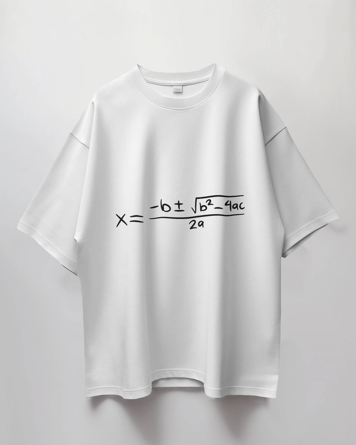 Math Geek Graphic Print Oversized T-Shirt