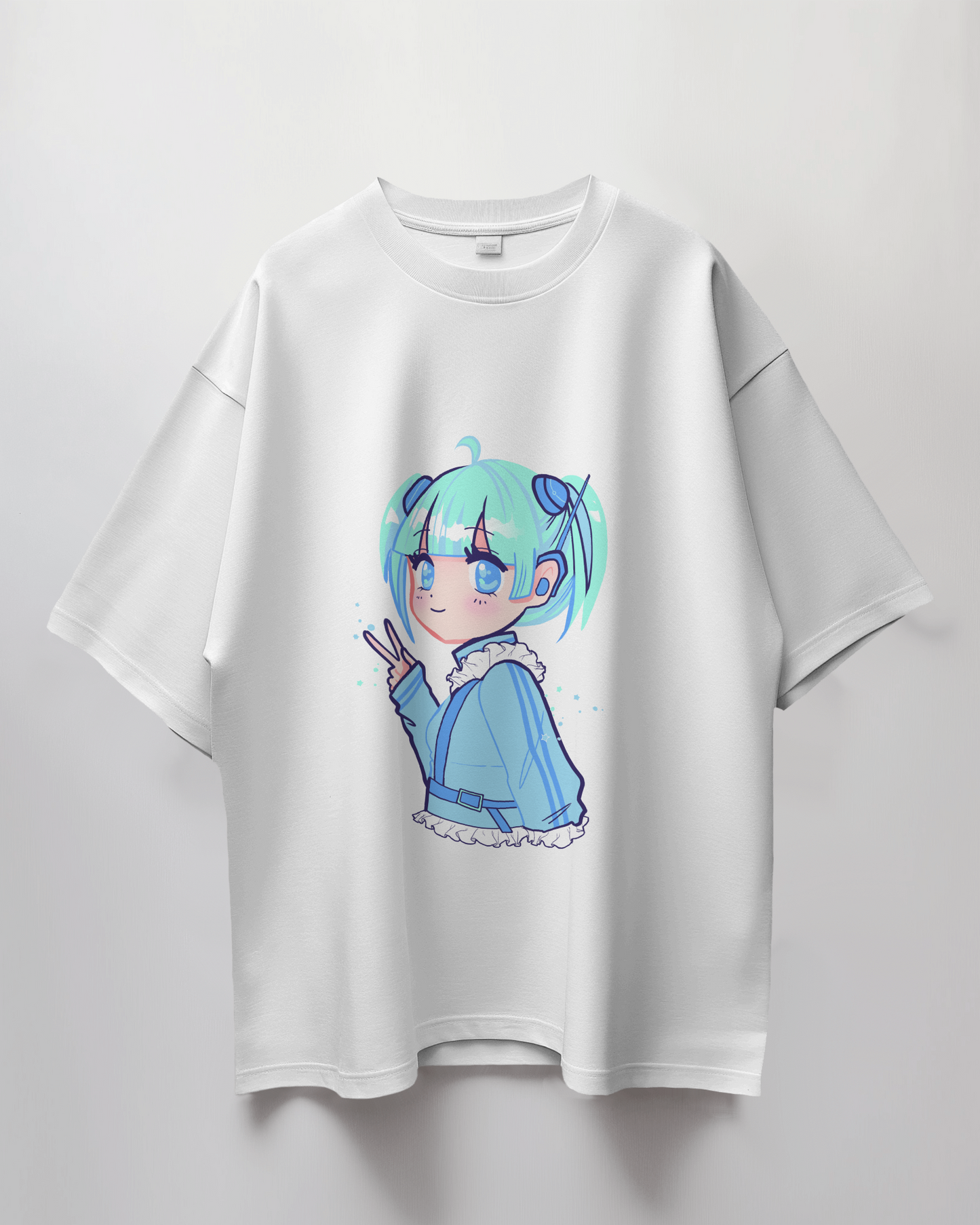 Anime Girl Graphic Print Oversized T-Shirt