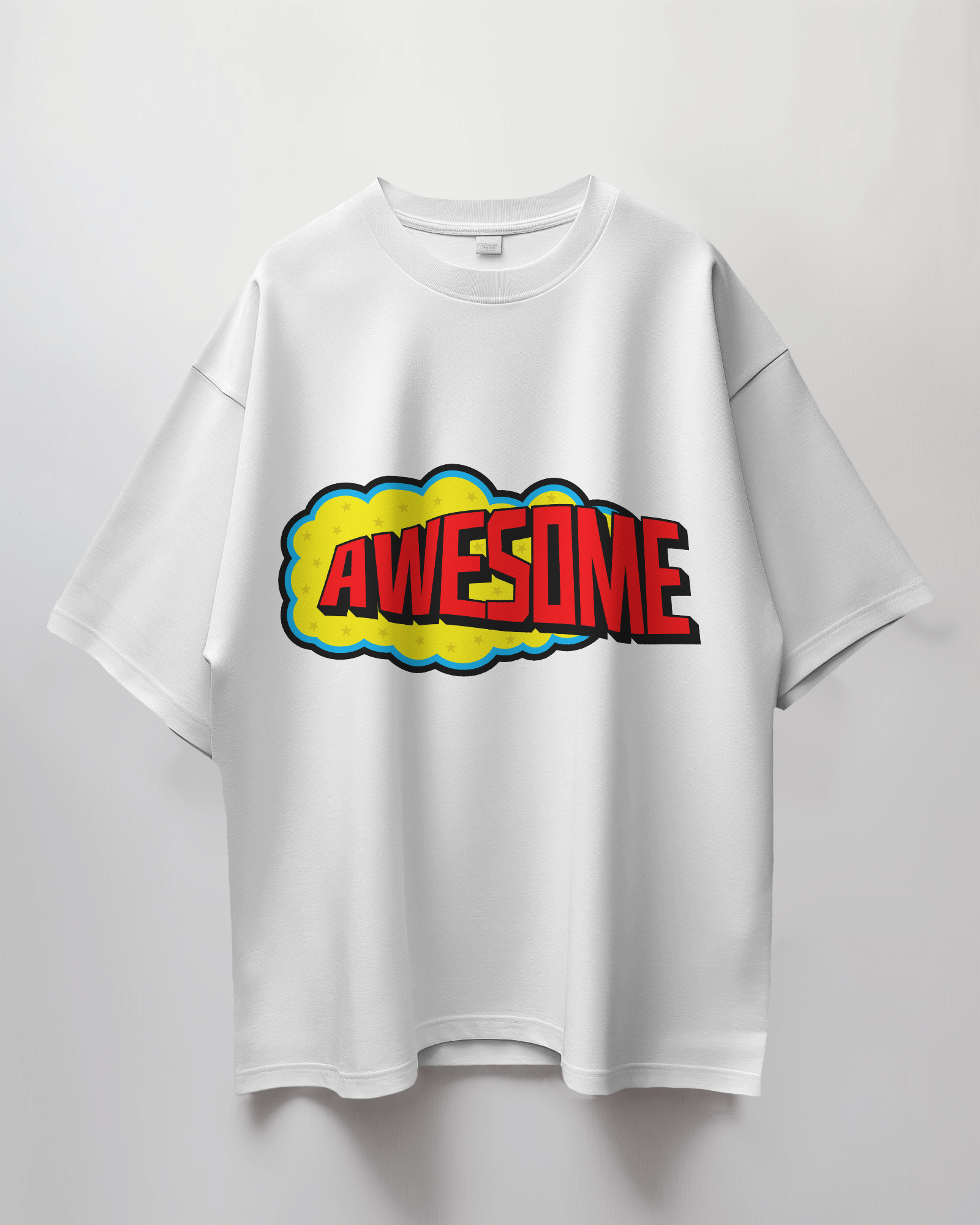 Awesome Comic Bubble Terry Oversized T-Shirt