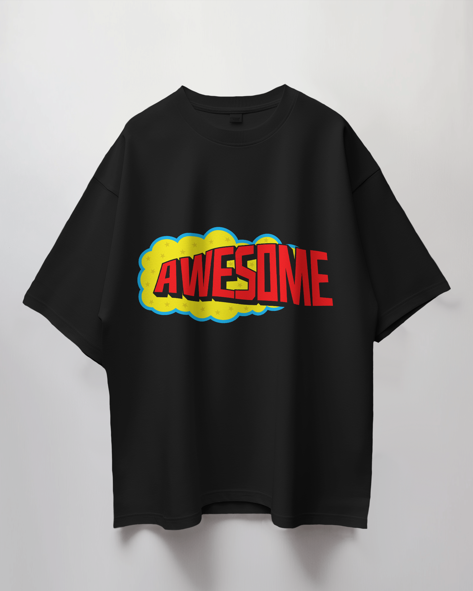 Awesome Comic Bubble Terry Oversized T-Shirt