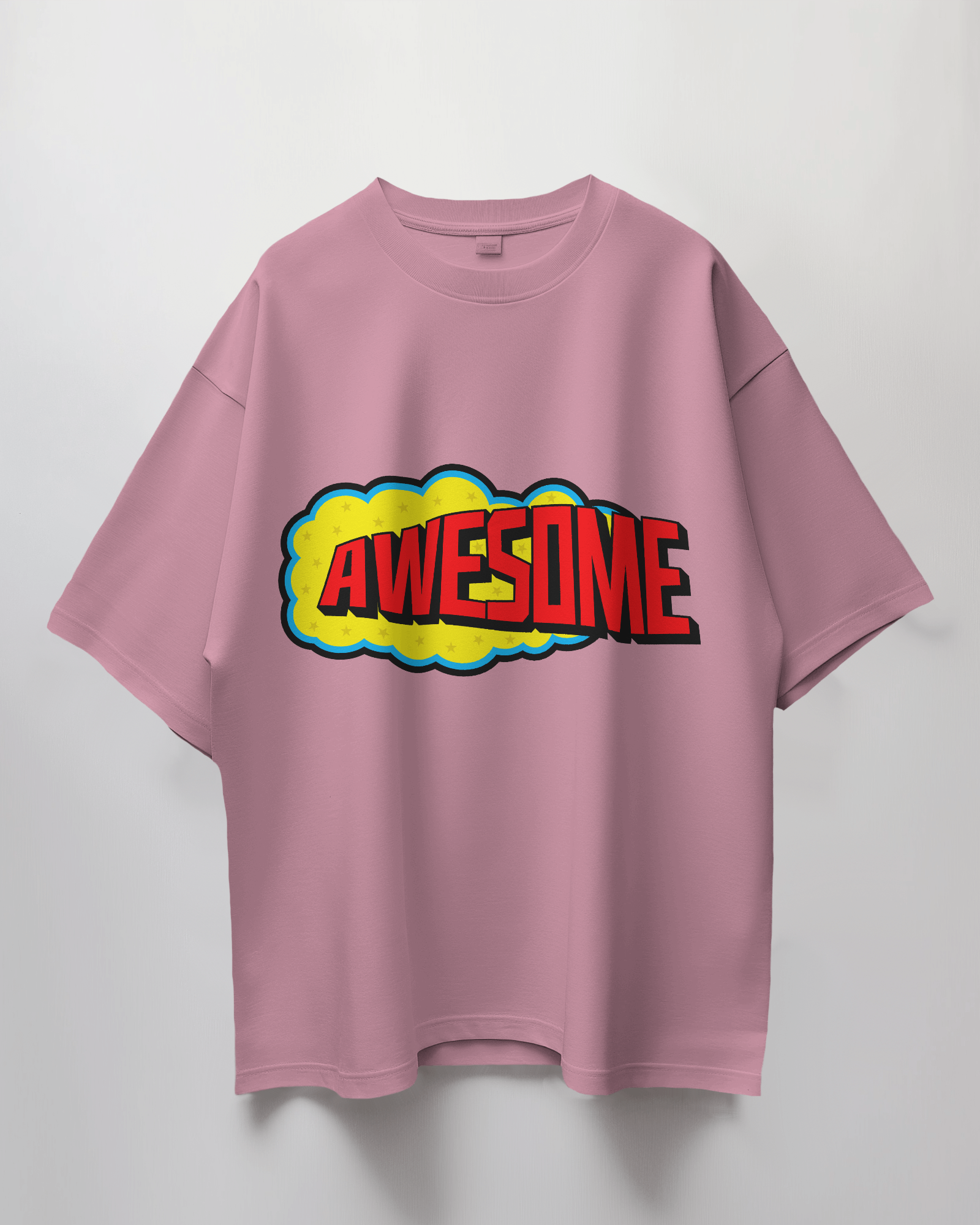 Awesome Comic Bubble Terry Oversized T-Shirt